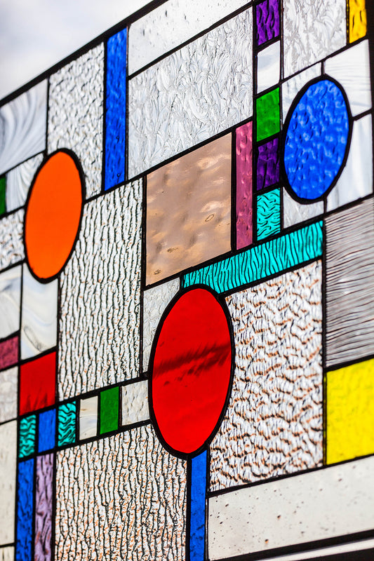 Planetarium Stained Glass Panel